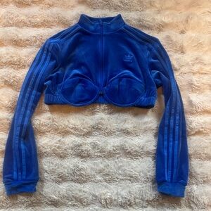 Adidas Women's Royal Blue Cropped Top
